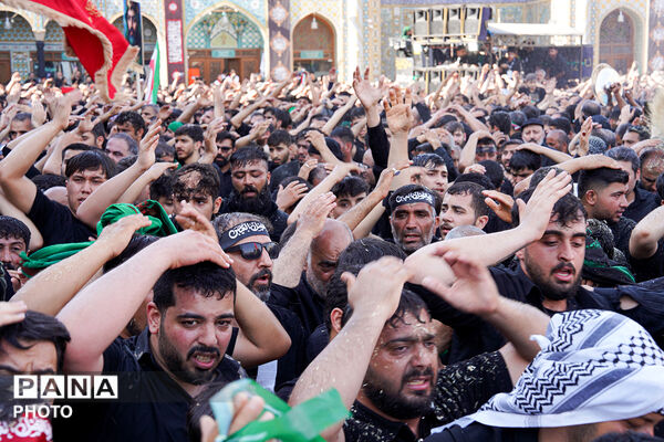 جلوه‌های ویژه از عزاداری هیات چهل اختران قم در روز عاشورا