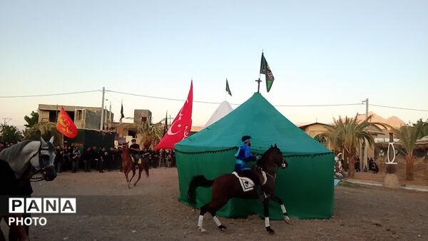 قافله نمادین کربلا در روستای علی آباد پیشکوه تفت