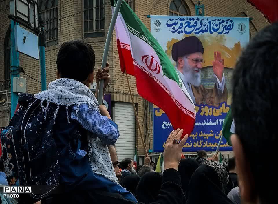 از دل کویر تا قدس، فریاد آزادی طنین‌انداز شد