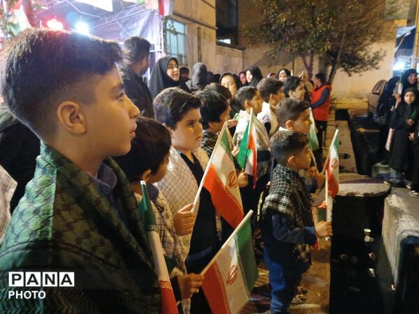 نهمین شب از خدمت‌رسانی اداره آموزش و پرورش کردکوی قالب موکب مردمی