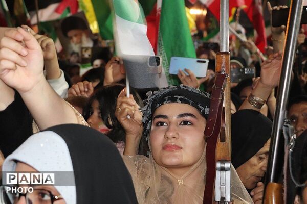 موج چهل و دوم از اجتماع سهمگین مردم باشتی به قلب سیاه صهیونیست