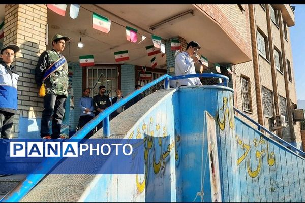 نواخته شدن زنگ بسیج و پدافند غیرعامل در مدارس ملاصدرا و شهید بهشتی ناحیه دو شهرری 