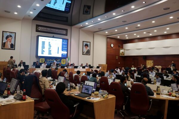 اتاق کنترل وضعیت ستاد انتخابات شهر مشهد در دور دوم انتخابات ریاست جمهوری 