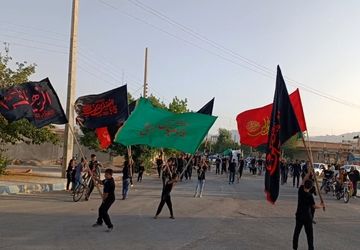 مراسم عزاداری  روز هشتم محرم در هیئت عربان علمدار حسین(ع)