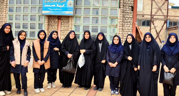 محفل انس با قرآن دانش آموزان دبیرستان مهر