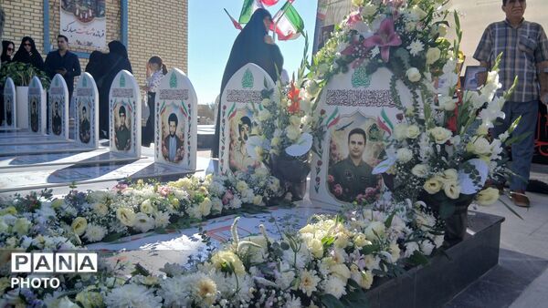 مراسم چهلمین روز شهادت سرهنگ خلبان «یونس حاجی عزیزی»