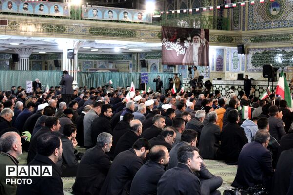 ‌حضور قوم بختیاری در تشییع شهید سجاد نادری