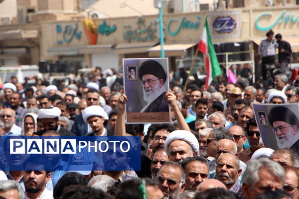 تشییع شهدای حمله رژیم صهیونیستی در یزد