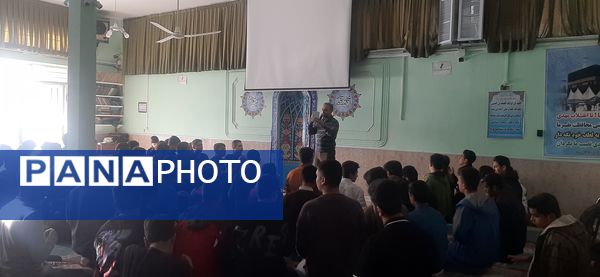 اولین مراسم زیارت عاشورای  دبیرستان شاهد ابوذر غفاری نیشابور به‌مناسبت شهادت شهید سید حسن نصرالله 