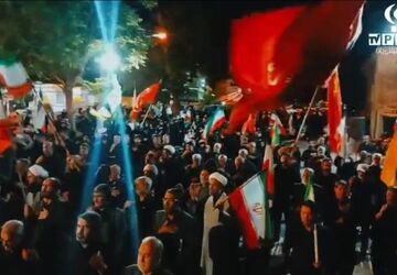 تجمع مردم بیجار در شبِ سوم ماه محرم