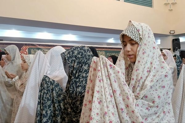 اعتکاف دانش‌آموزان در شهرستان ساوجبلاغ 