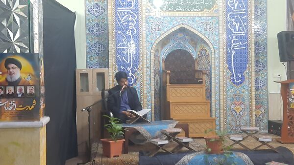 مراسم هفتمین روز شهادت‌ سید مقاومت در ناحیه۶ مشهد 