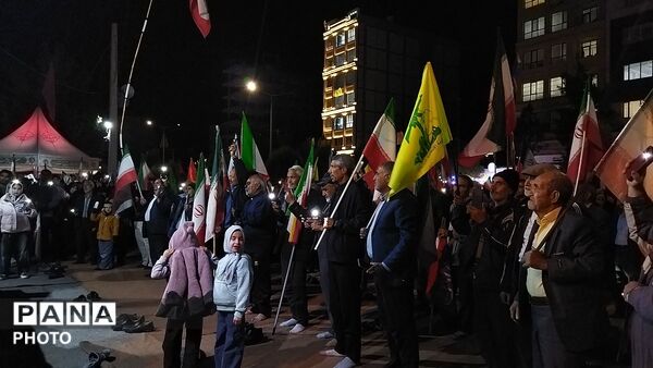 دویست و بیست و نهمین شب از اجتماعات مردمی بلوار فضل نیشابور در قاب پانا 