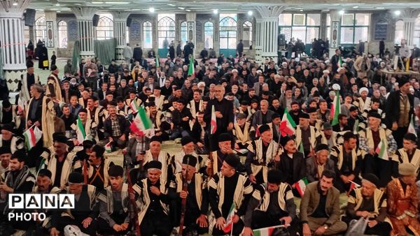 قاب‌هایی از حماسه‌آفرینی مردم سامان در بیعت اقوام