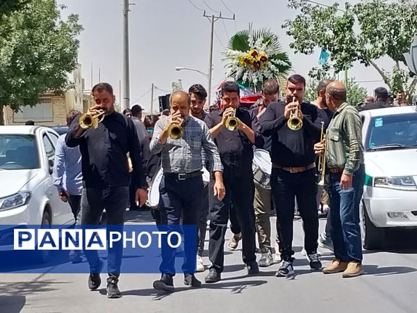 تشییع پیکر مطهر شهیده مریم قنبریان شهید جنایت رژیم صهیونیستی در آستان مقدس حضرات سیدالکریمان