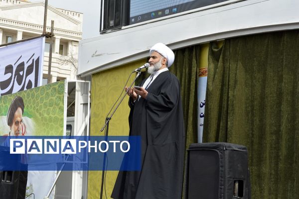 حماسه دانش‌آموزان اسلامشهر در ۲۲بهمن