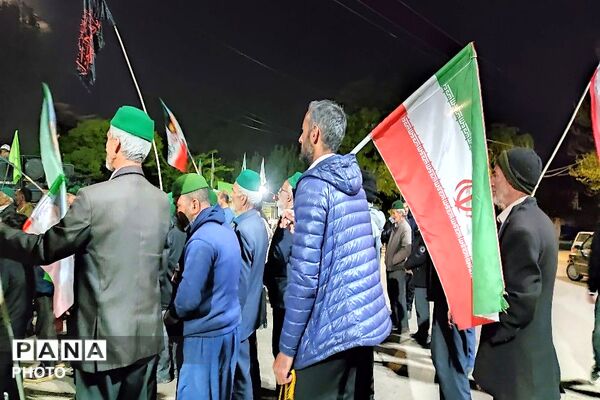 هم صدایی مردم شهر بار در حمایت از آرمان ها 