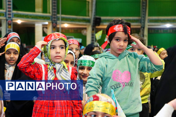 اجتماع عظیم سربازان کوچک صاحب الزمان(عج) یزد
