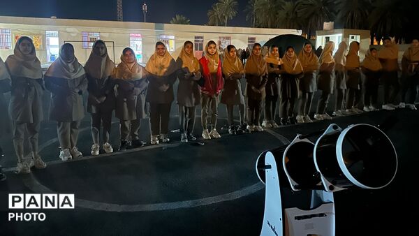 برگزاری اردوی علمی نجوم در دبیرستان پروین اعتصامی حاجی آباد