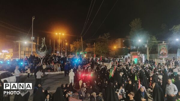 خشم و اندوه در میدان امام حسین الیگودرز اربعین رهبر شهید