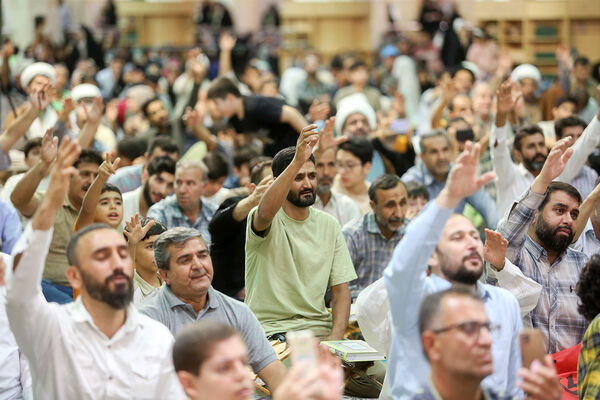 مراسم جشن میلاد پیامبر اکرم(ص) و امام جعفر صادق(ع) در حرم حضرت معصومه(س)