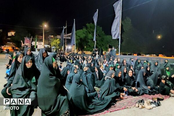 هیئت زنجیر زنی در هشتمین شب از ماه محرم الحرام در حسینیه شهدای شهر بار