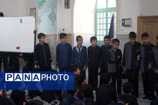 عزاداری دانش‌آموزان قم در آستان مقدس امامزاده سیدعلی(ع)