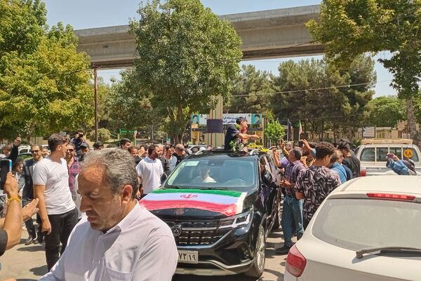 استقبال مردم کرمانشاه از آرین سلیمی قهرمان المپیک پاریس 