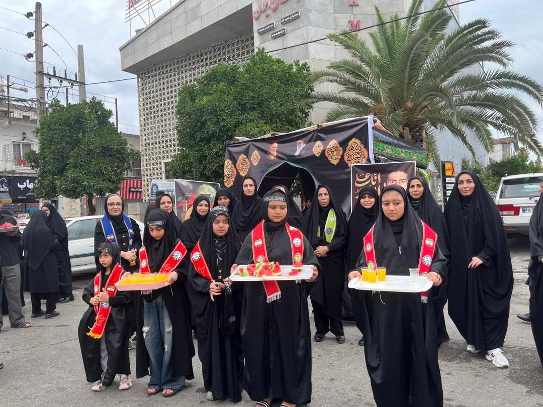 برپایی موکب سازمان دانش‌آموزی محمودآباد در اربعین حسینی