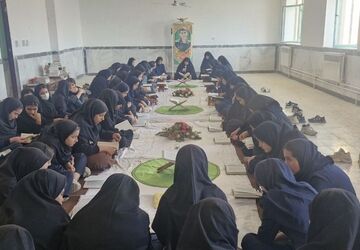 محفل انس با قران در دبیرستان تحولی دهدشت برگزاز شد 