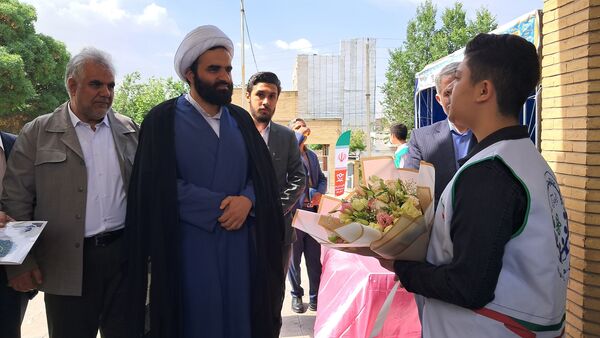 غرفه خبرگزاری پانا و سازمان دانش‌آموزی در مراسم افتتاحیه فعالیت‌های تابستانی