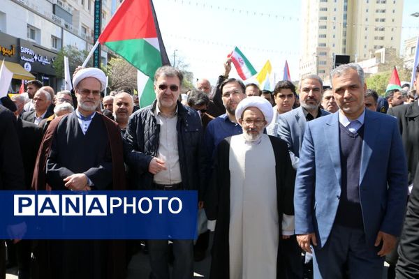 خروش دانشجویی و فریاد آزادی قدس در خیابان‌های غیرت مشهد