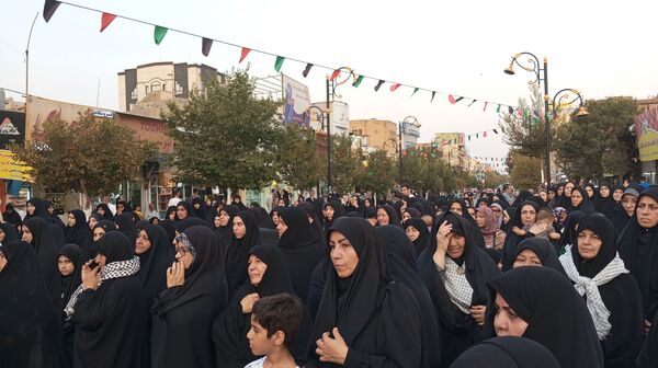 تجمع حضور شهروندان ساوجی در پی شهادت مظلومانه شهید اسماعیل هنیه