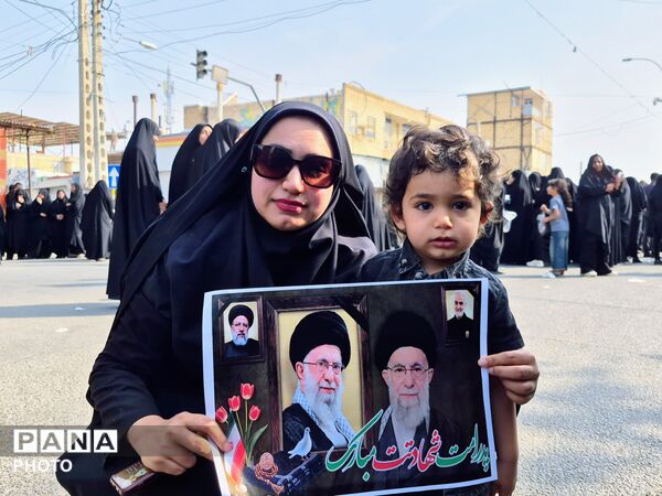 عنبرآباد در سوگ شهادت مقام معظم رهبری
