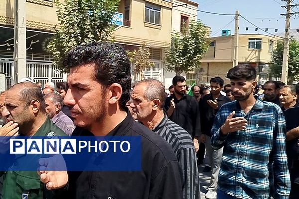 کاروان عزاداران ۲۸ صفر، لردگان را سیاه‌پوش کرد
