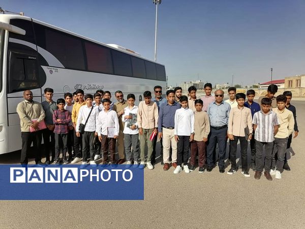 اعزام دانش‌‌آموزان سندرک به مسابقات استانی قرآن، عترت و نماز