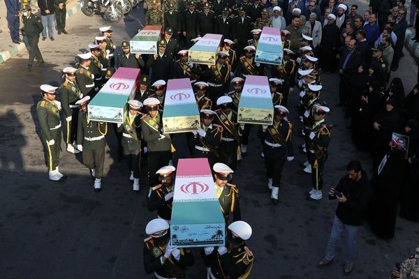 آیین استقبال از پیکرهای مطهر شهدای گمنام در بهشت معصومه(س)