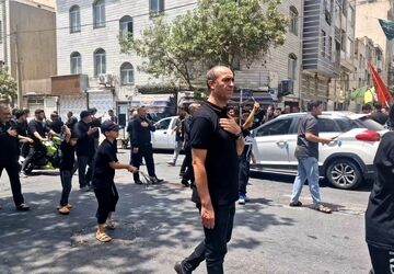 برگزاری مراسم روز عاشورا در خیابان آقاجانلو