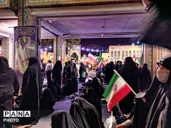 نود شب استقامت و پایداری مردم رجایی شهر کرج