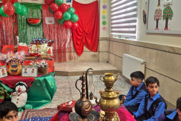 آیین سنتی یلدای ایرانی در مدارس اسلامشهر 