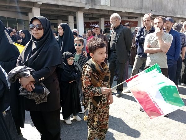 حضور پرشور کودکان در راهپیمایی روز قدس شهرستان قائمشهر