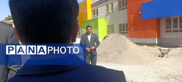 بازدید مدیرکل نوسازی، توسعه و تجهیز مدارس خراسان شمالی از پروژه مدرسه بصیرت آشخانه 