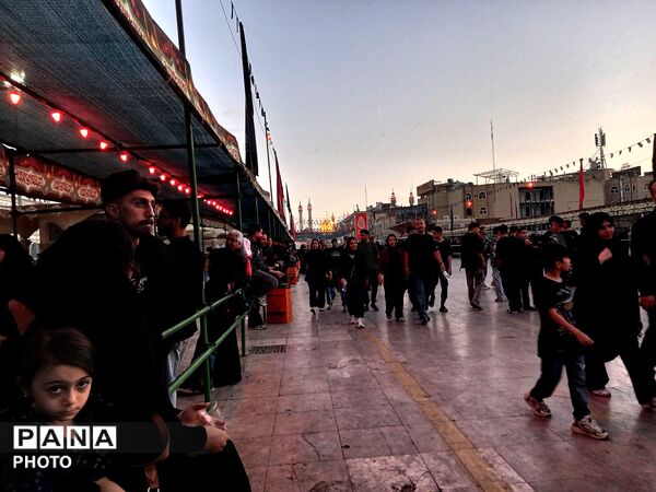 همراهی هیات زینب کبری(س) با کاروان نمادین اسرای کربلا
