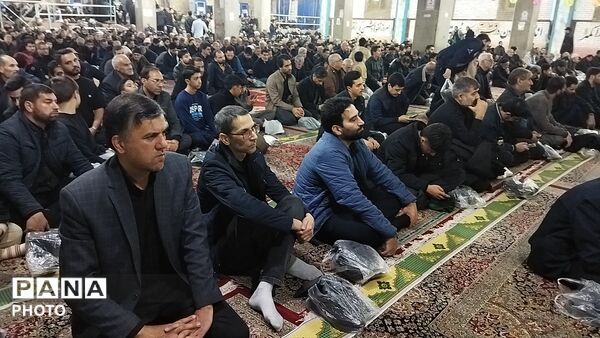 مراسم عزاداری برای شهادت امام خامنه ای در نیشابور 