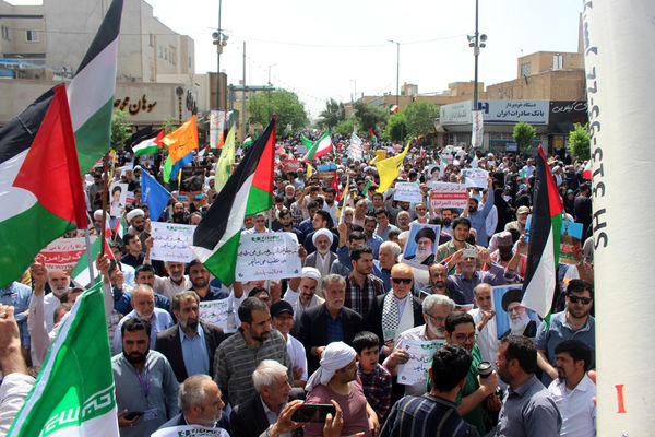 اعلام انزجار مردم قم از جنایات رژیم صهیونیستی در جمعه خشم