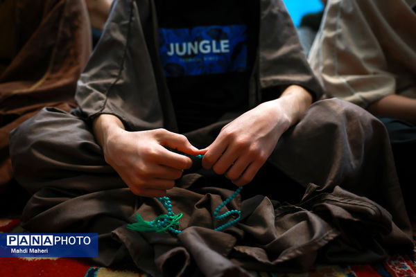 اعتکاف دانش‌آموزی در مسجد امام عصر (عج)