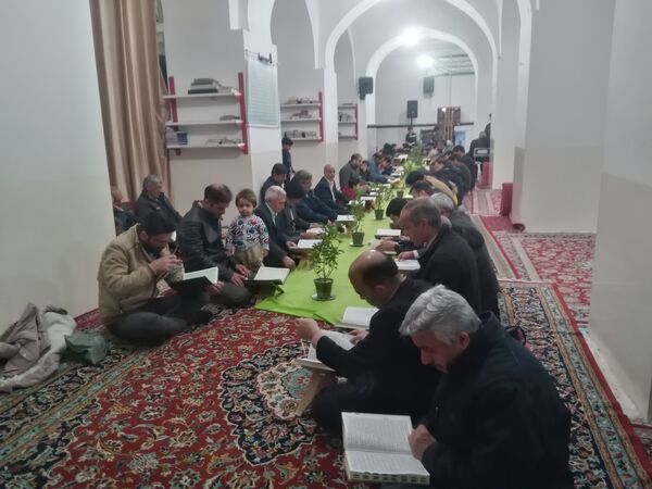 جلسه جزء خوانی قرآن کریم در شهرستان خلیل آباد 