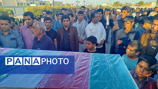 تشییع شهدای گمنام در بخش چاه‌دادخدا