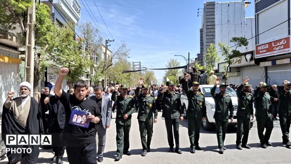 مراسم تشییع پیکر پاک سرهنگ پاسدار شهید حمید محمدی