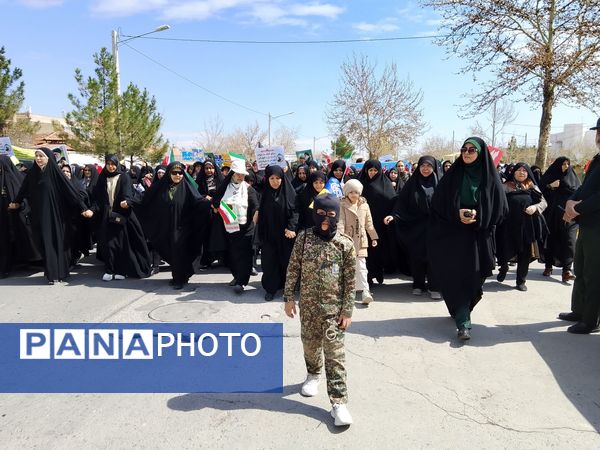 راهپیمایی باشکوه روز قدس در شهرستان گلبهار